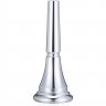 French Horn Mouthpiece Copper Alloy Body Smooth Polished Stylish Plated Music Instrument Spare Part for Musician Beginner Silver_Copper alloy