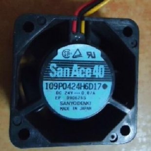 Wholesale SANYO 109P0424H6D17 24V 0.07A 3wires cooling Fan