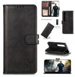 Wholesale Mobile Phone Cover PU Leather Front Buckle Smart Shell Anti-fall Phone Case 1 black For XiaoMI 10 Pro