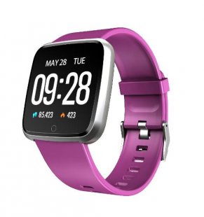 Wholesale Blood Pressure Sleep Detection Call Alert Smart Bracelet Purple silicone strap 1.3 Inch Color Screen Exercise Heart Rate