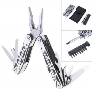 Wholesale Mini Multifunction Built-in Type Combination Folding Pliers Tool with Screwdriver Set and Hand Polished Surface Treatment for Camping Outdoors